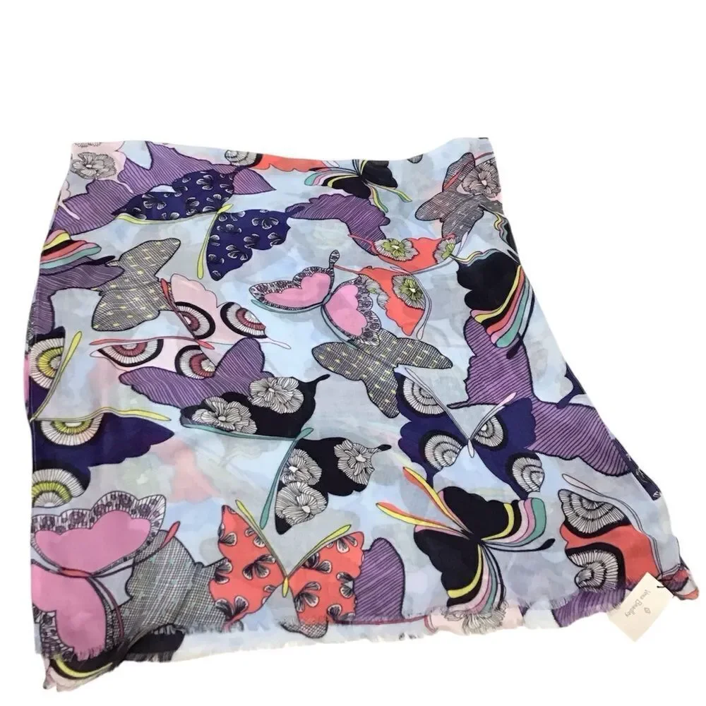 Vera Bradley Soft Fringe Scarf Butterfly By Scarf